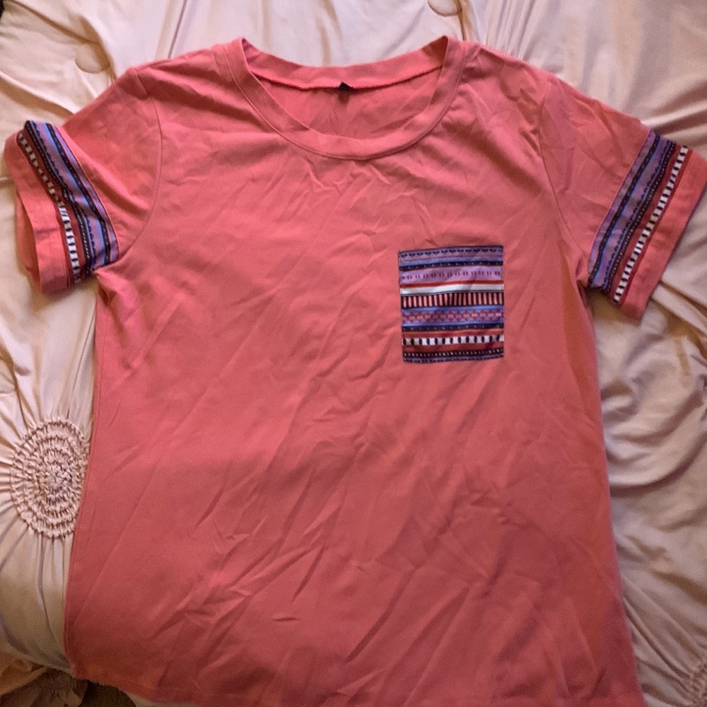 Pink and Aztec shirt